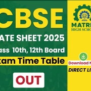 CBSE date sheet 2025