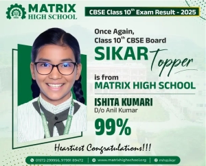 Matrix High School Topper Ishita Kumari