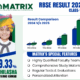 RBSE 10th Result Comparison by Matrix