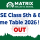 RBSE class 5 and 8 time table