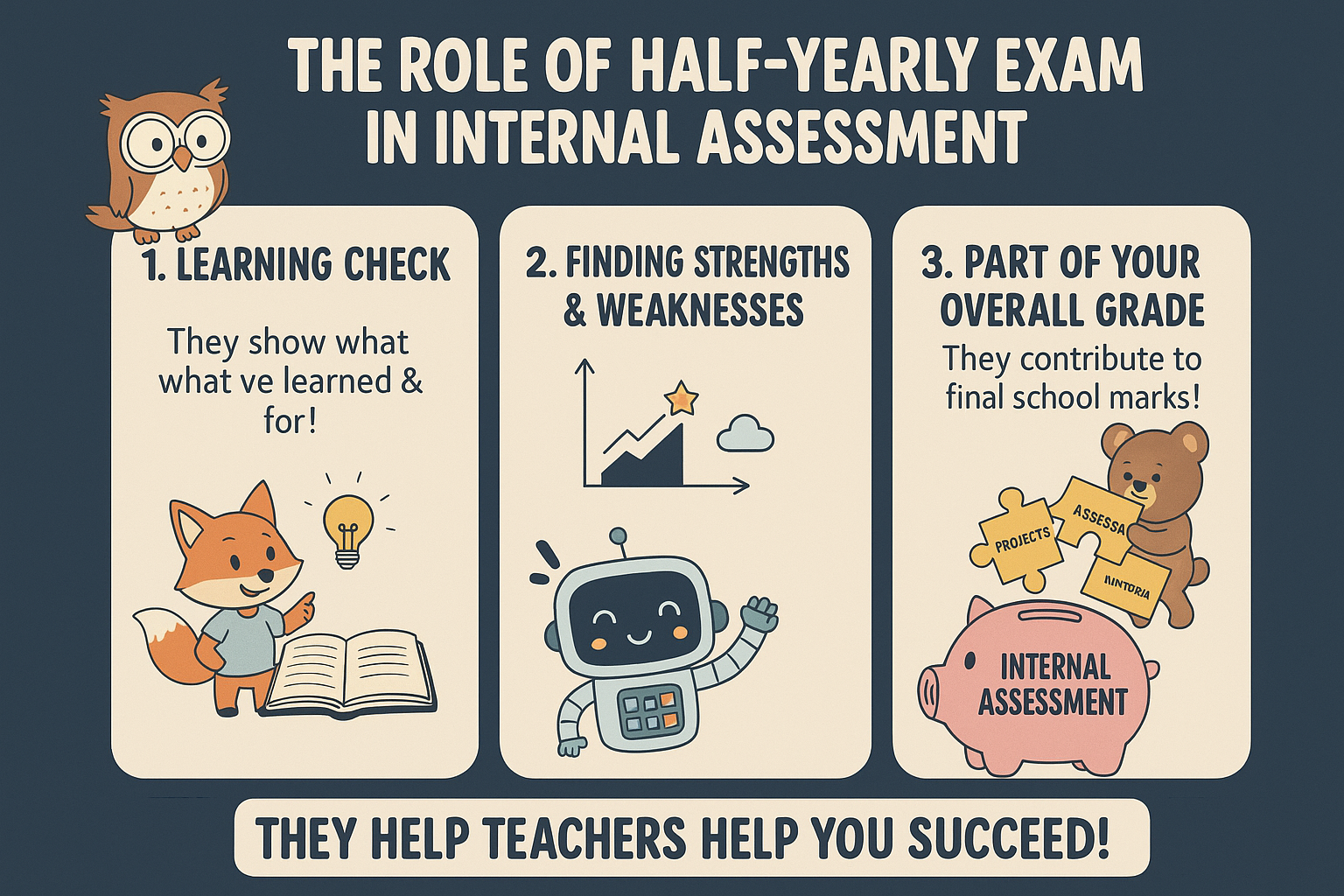 The Role of Half-yearly exam in internal assessment 