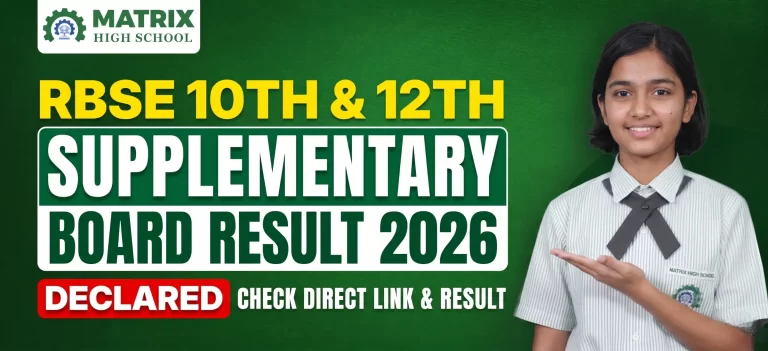 RBSE 10th & 12th Supplementary Result 2026 Declared | Check Direct Link & Result Highlights