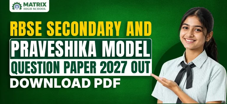 RBSE Secondary and Praveshika Model Question Paper 2027 Out: Download PDF